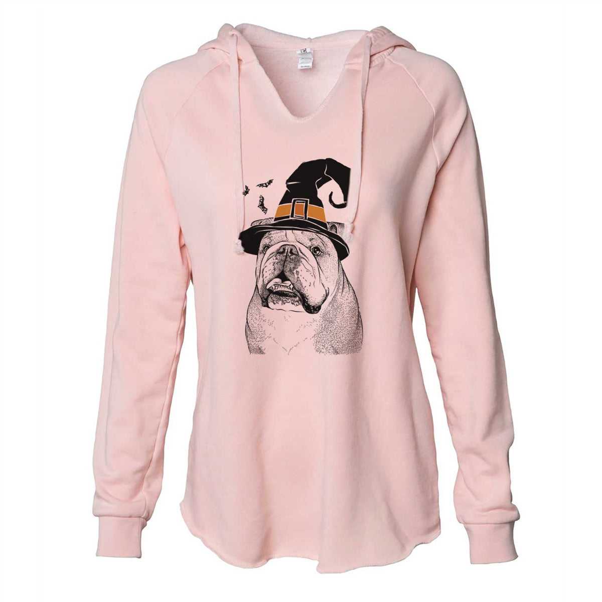 Witch Piggy the English Bulldog - Cali Wave Hooded Sweatshirt