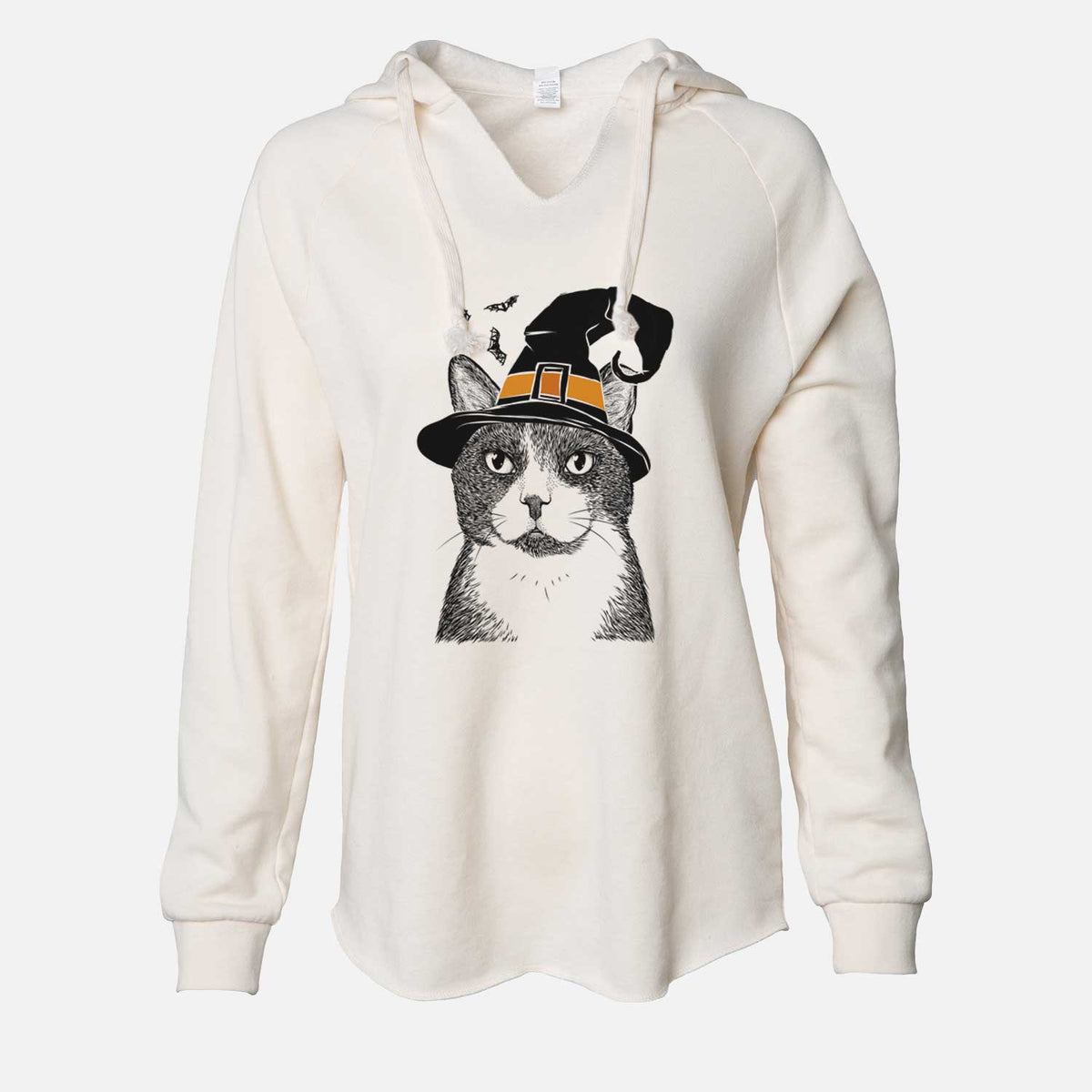 Witch Pinky the Tuxedo Cat - Cali Wave Hooded Sweatshirt