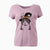 Witch Pinky the Tuxedo Cat - Women's V-neck Shirt