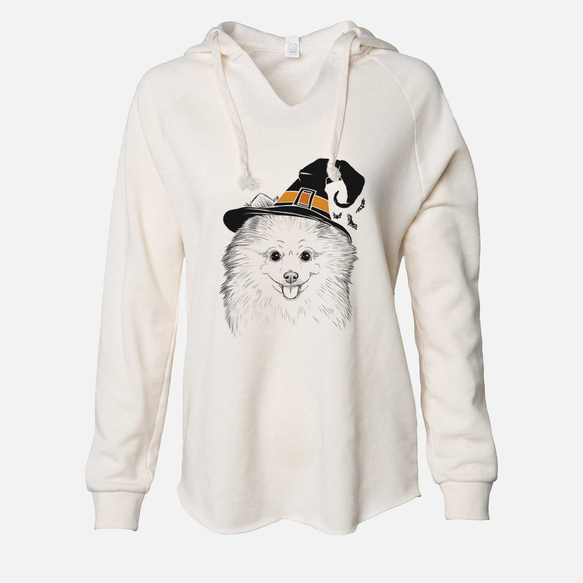 Witch Piper Jo the Pomeranian - Cali Wave Hooded Sweatshirt