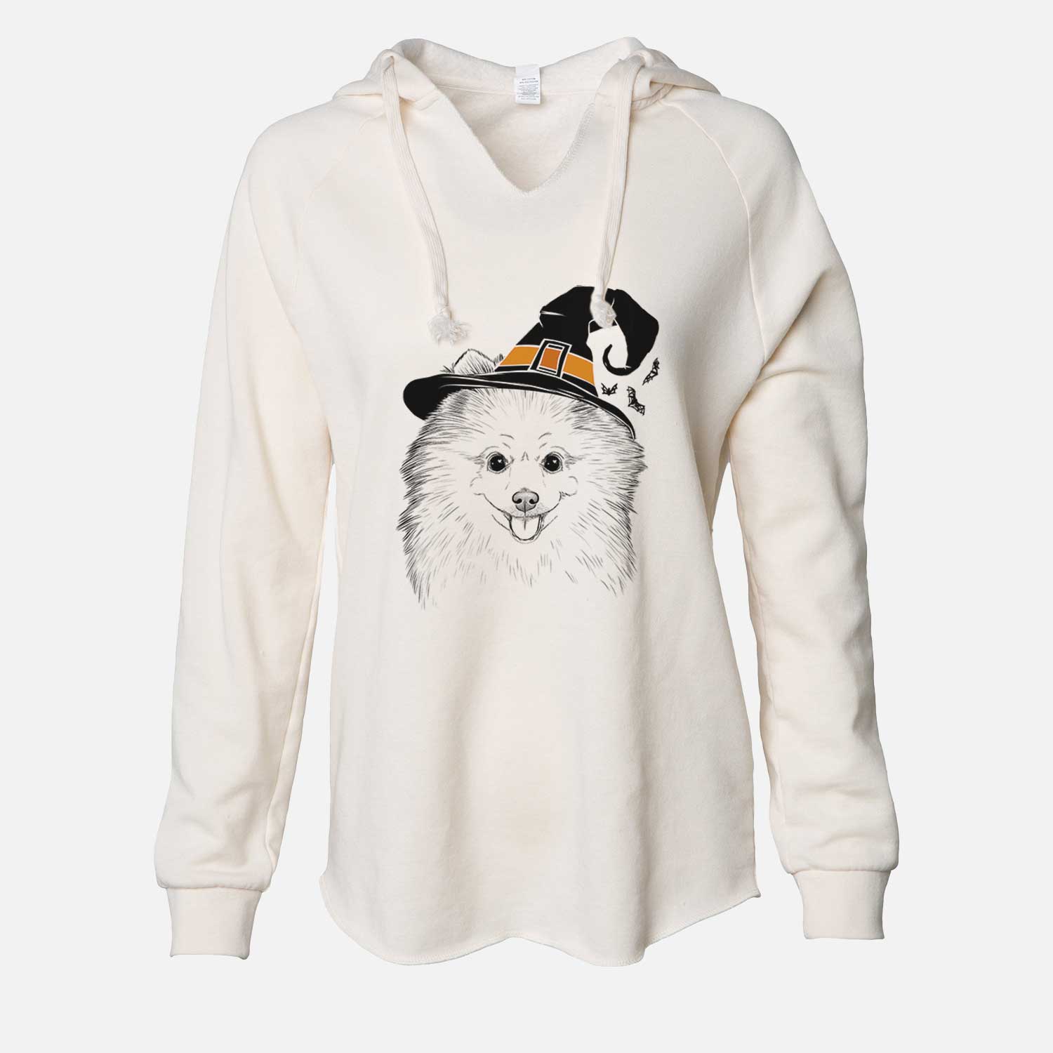 Witch Piper Jo the Pomeranian - Cali Wave Hooded Sweatshirt