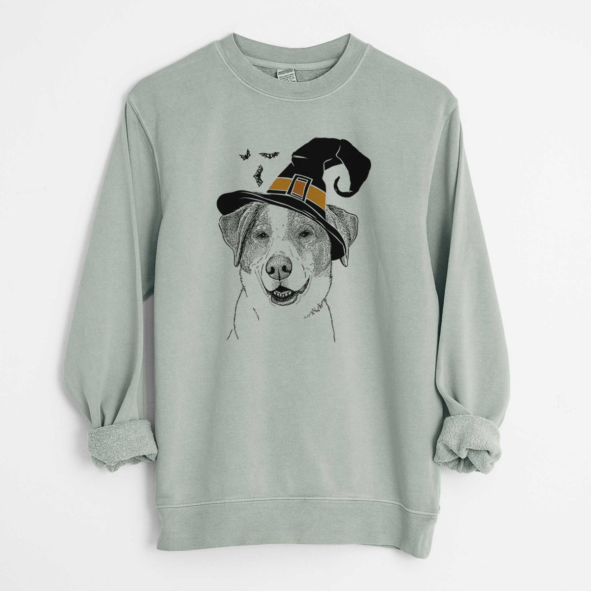 Witch Piper Pilot the Hound Mix - Unisex Pigment Dyed Crew Sweatshirt
