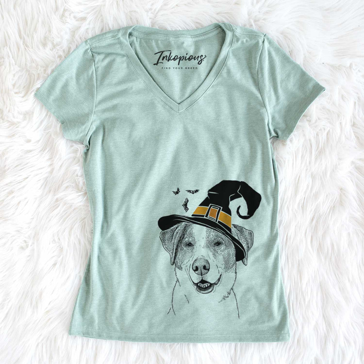 Witch Piper Pilot the Hound Mix - Women&#39;s V-neck Shirt