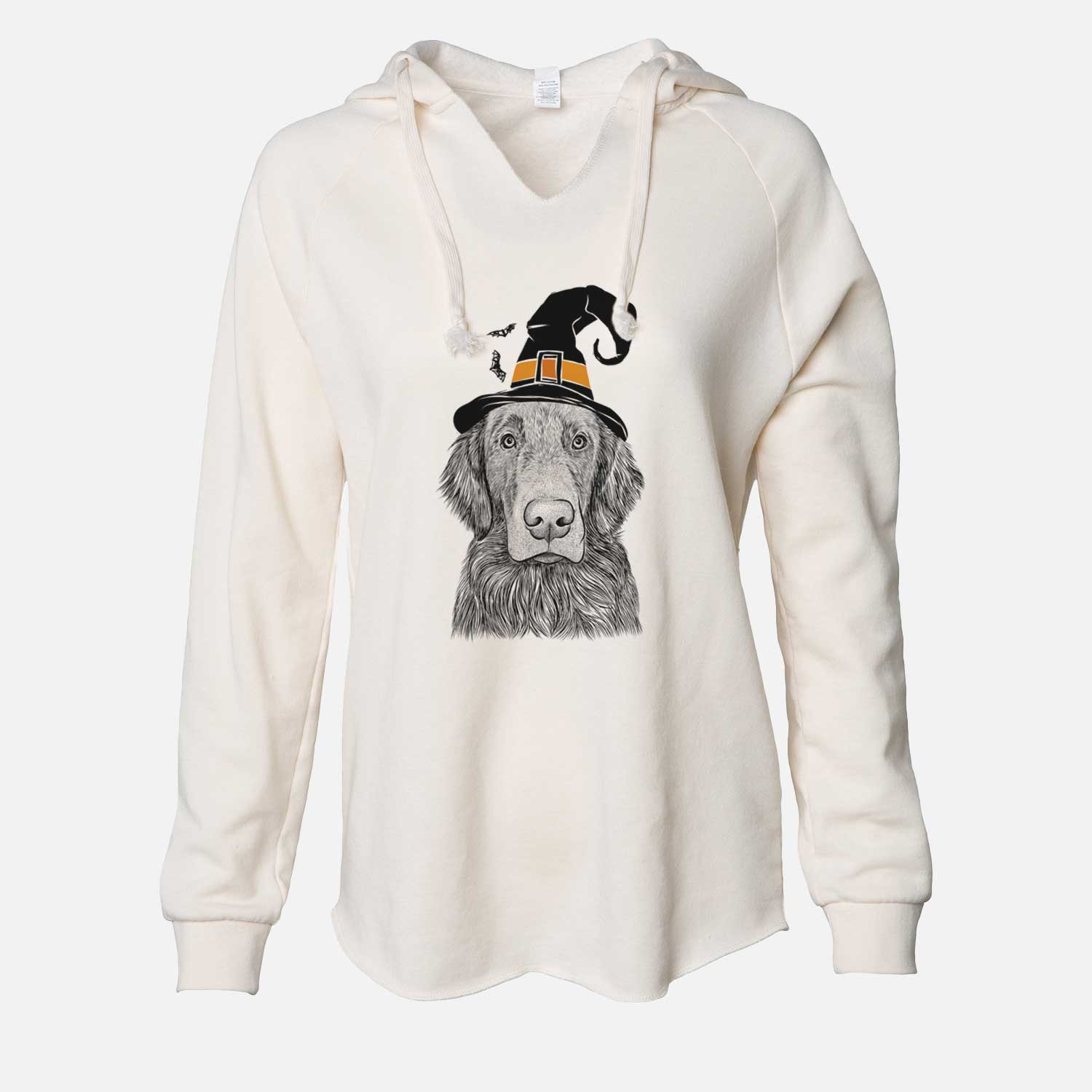 Witch Pippin the Flat Coated Retriever - Cali Wave Hooded Sweatshirt