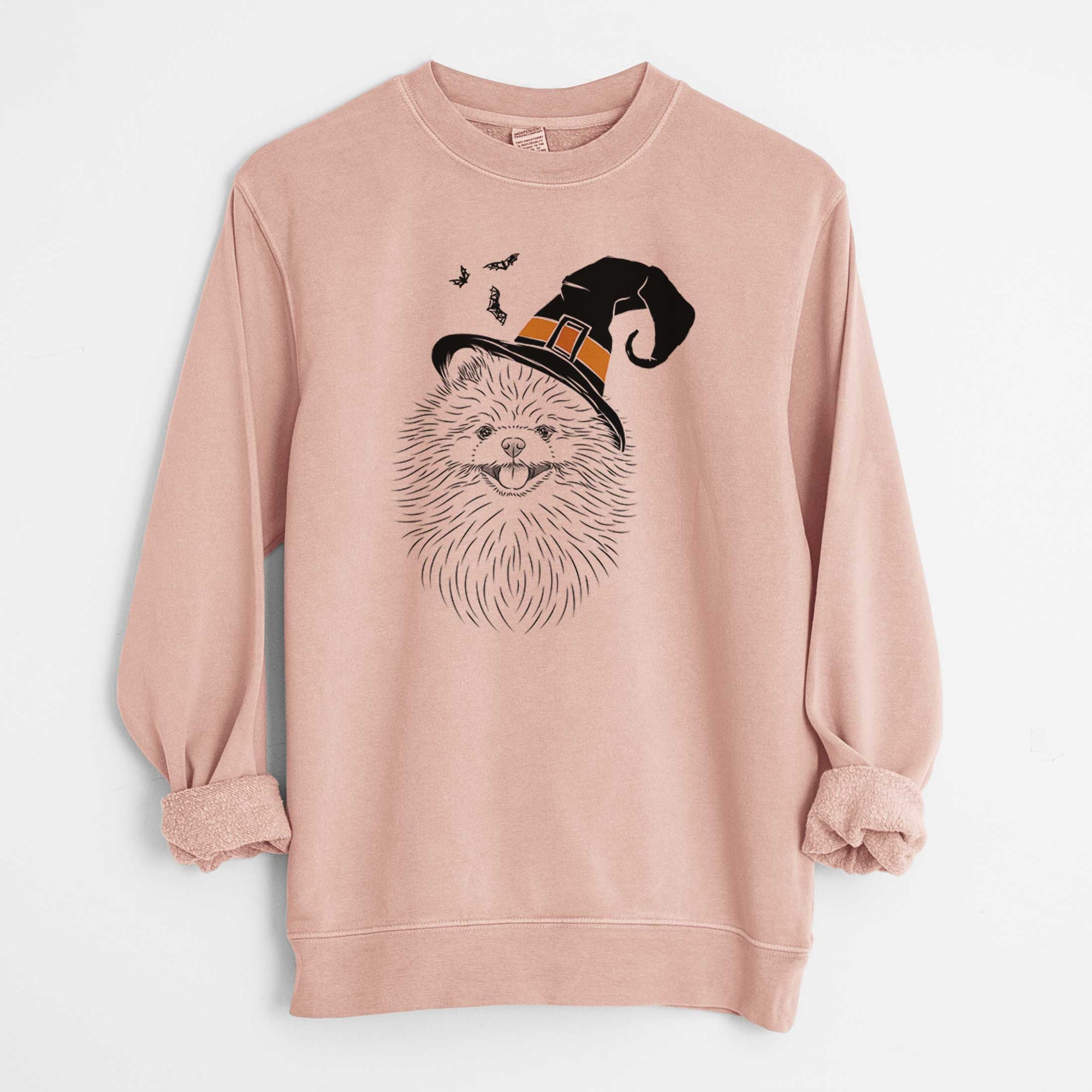 Witch Pirro the Pomeranian - Unisex Pigment Dyed Crew Sweatshirt