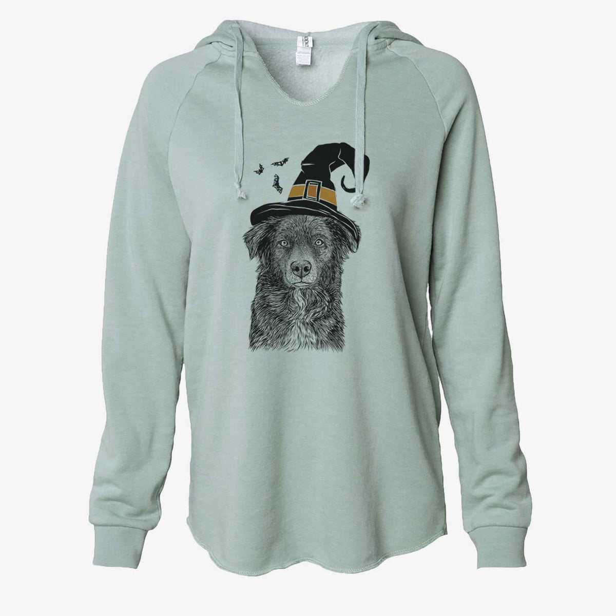 Witch Pixel the Australian Shepherd - Cali Wave Hooded Sweatshirt