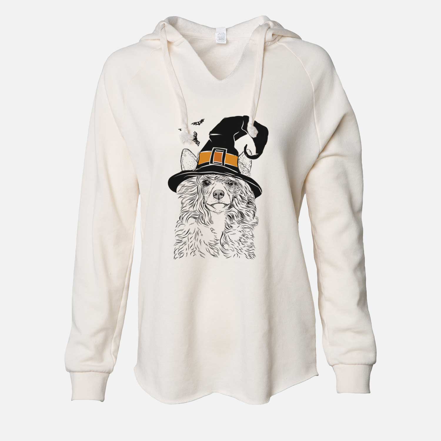 Witch Preston the Powderpuff Chinese Crested - Cali Wave Hooded Sweatshirt