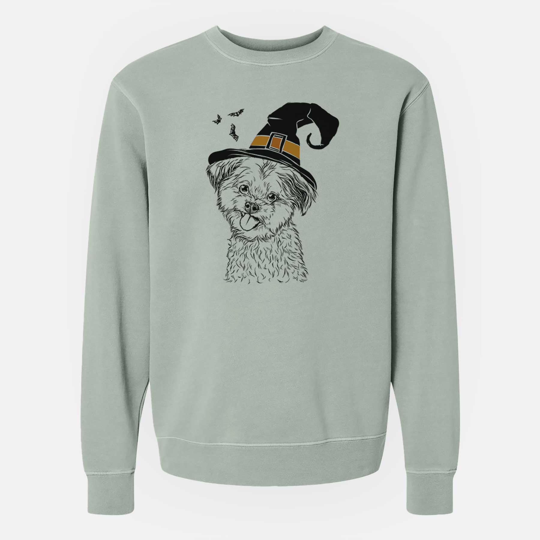 Witch Puff the Malshi - Unisex Pigment Dyed Crew Sweatshirt