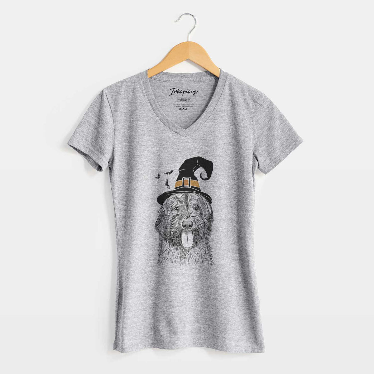 Witch Puig the Catalan Sheepdog - Women's V-neck Shirt