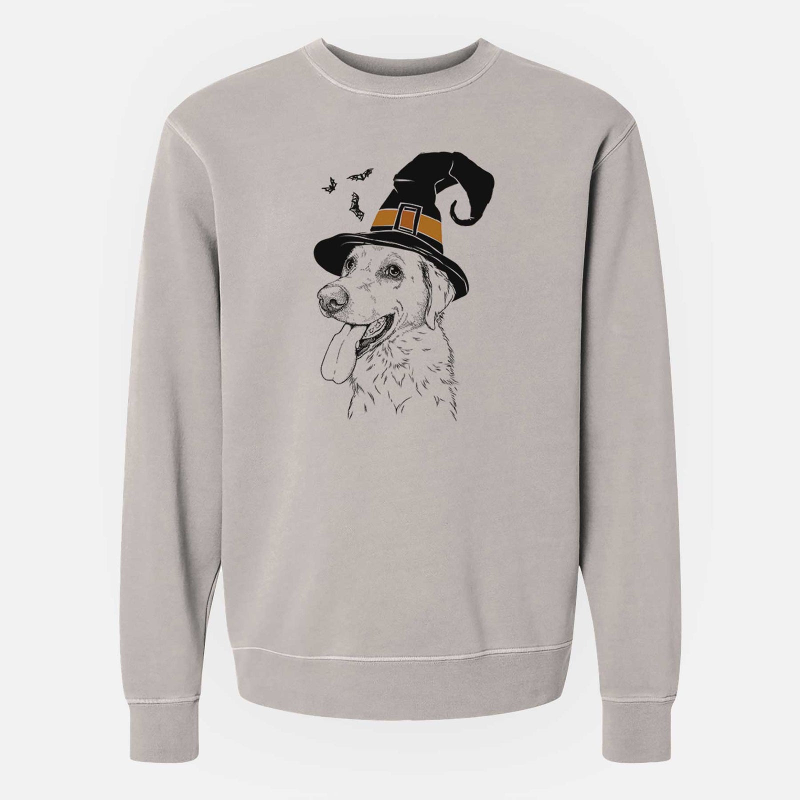 Witch Purl the British Lab - Unisex Pigment Dyed Crew Sweatshirt