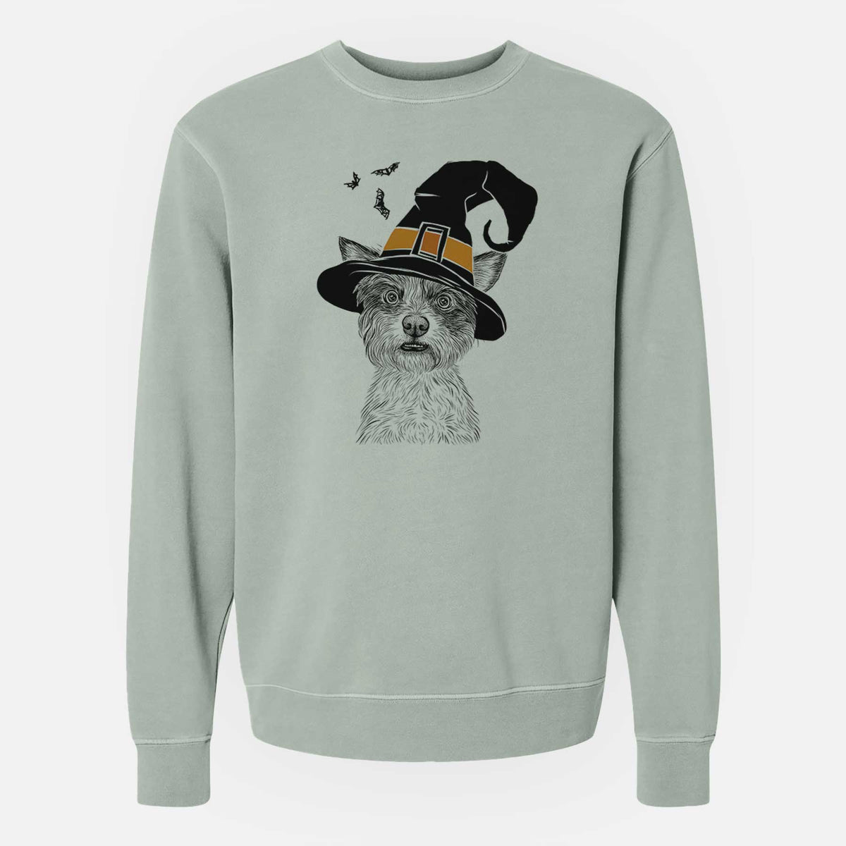 Witch Quigley the Mixed Breed - Unisex Pigment Dyed Crew Sweatshirt