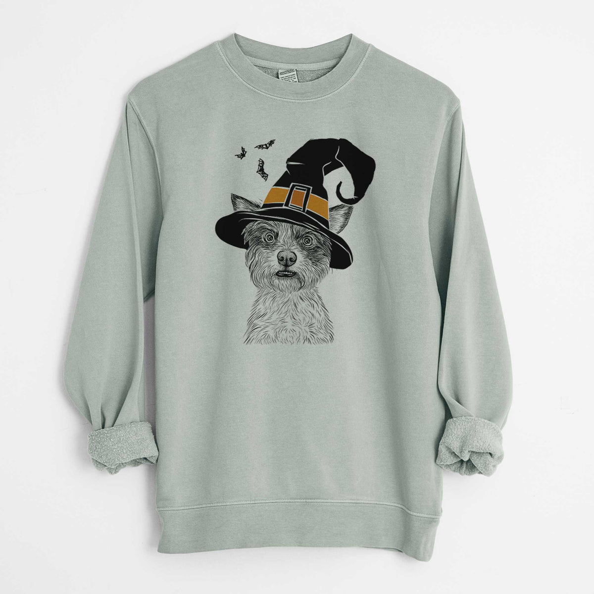 Witch Quigley the Mixed Breed - Unisex Pigment Dyed Crew Sweatshirt