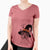 Witch Quigley the Mixed Breed - Women's V-neck Shirt