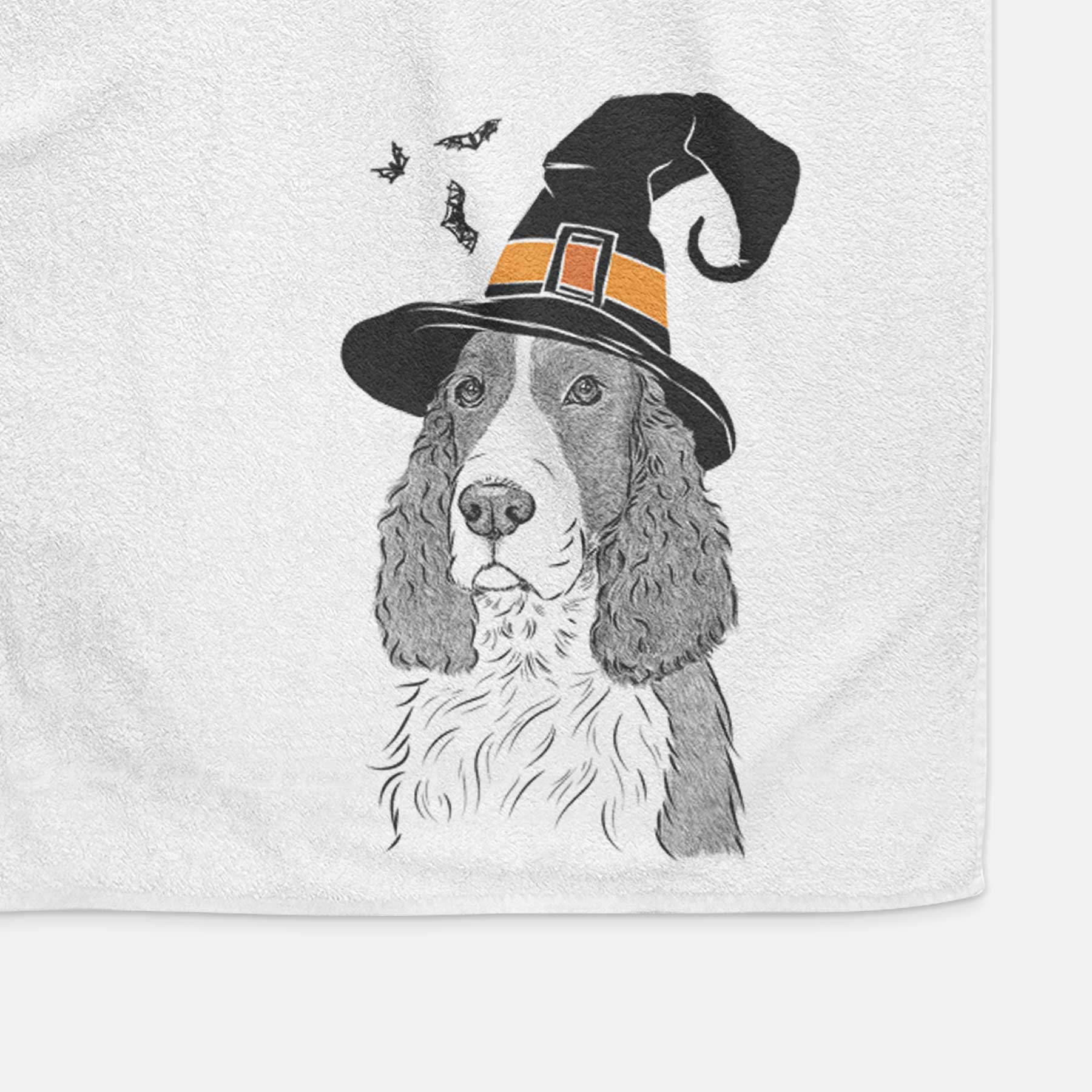 Quincy the English Springer Spaniel Decorative Hand Towel