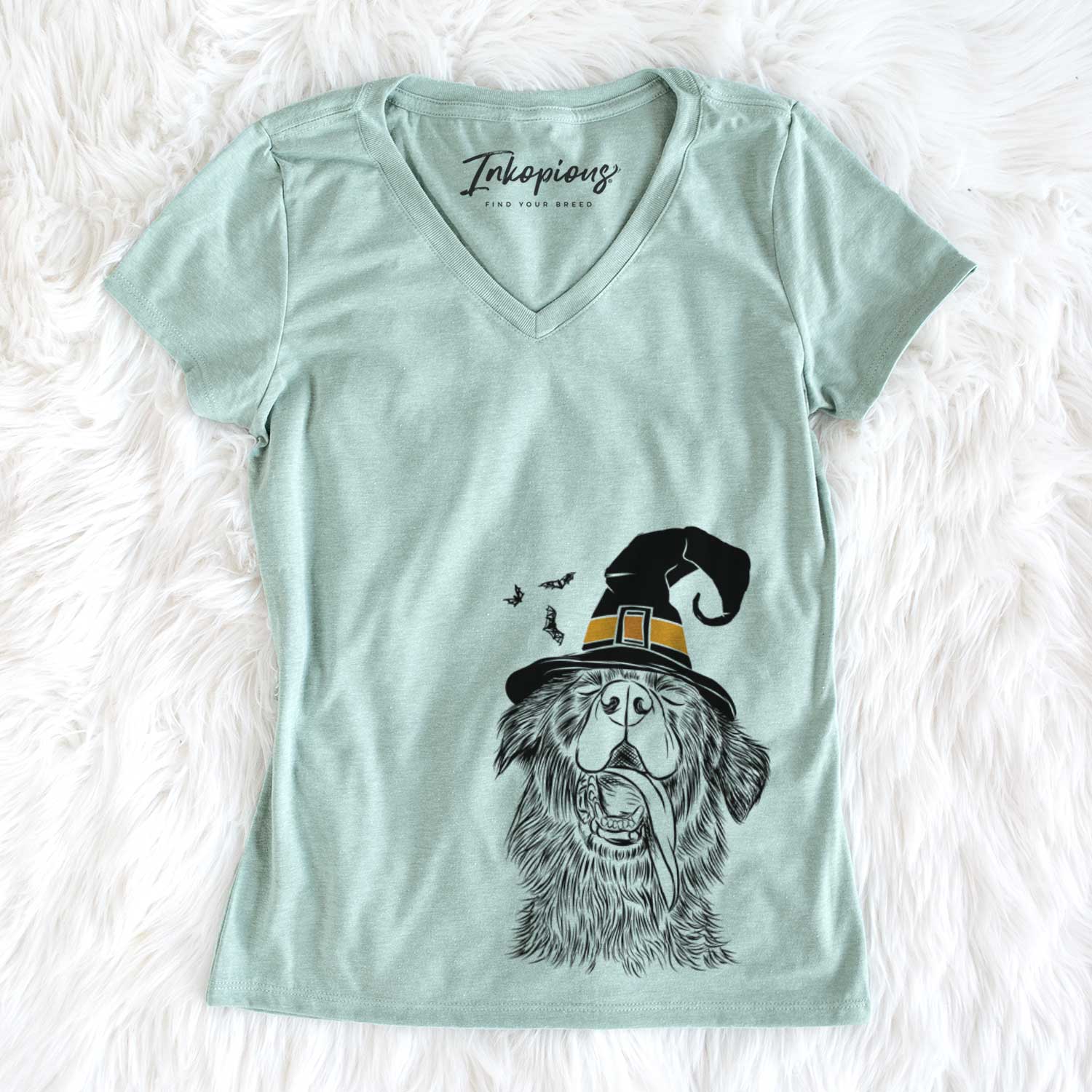 Witch Quint the Mixed Breed - Women's V-neck Shirt
