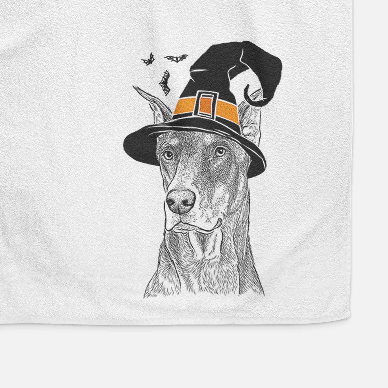 RJ the Doberman Pinscher Decorative Hand Towel