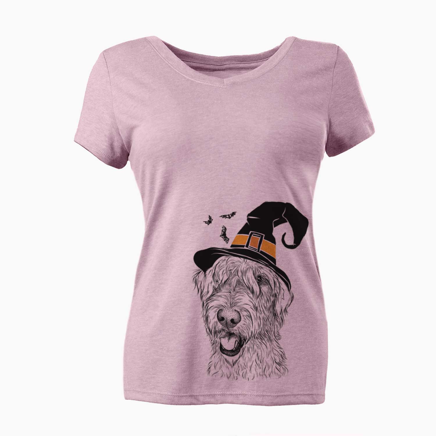 Witch Ragnar the Irish Wolfhound - Women's V-neck Shirt