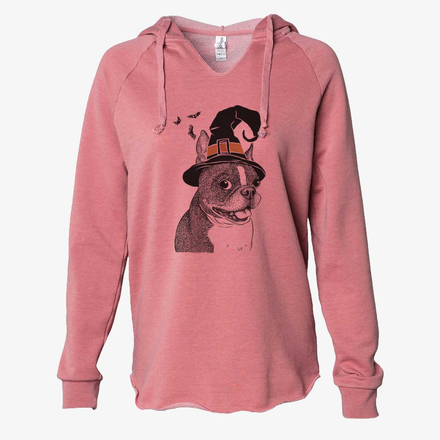 Witch Ralphie the Boston Terrier - Cali Wave Hooded Sweatshirt