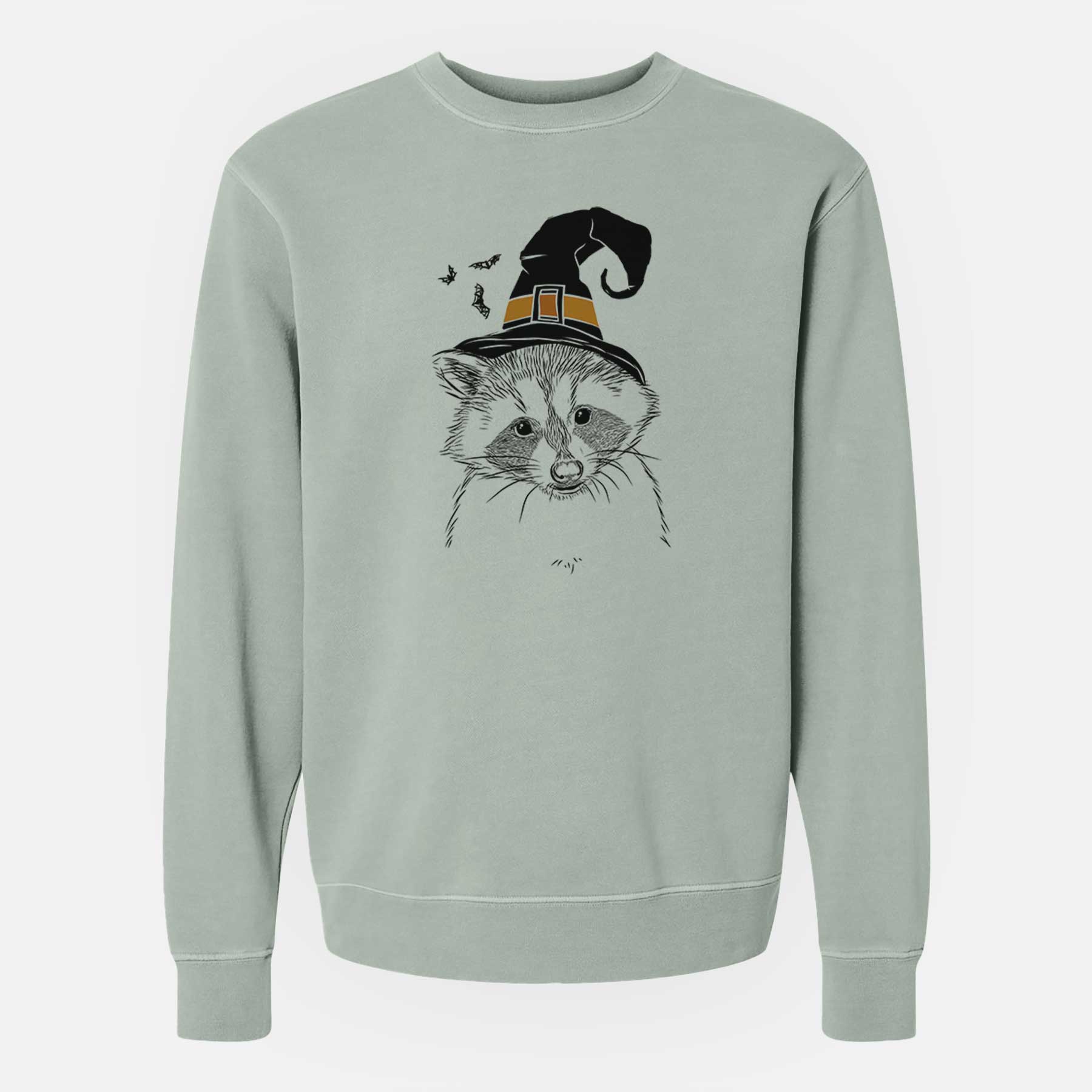 Witch Randy the Raccoon - Unisex Pigment Dyed Crew Sweatshirt