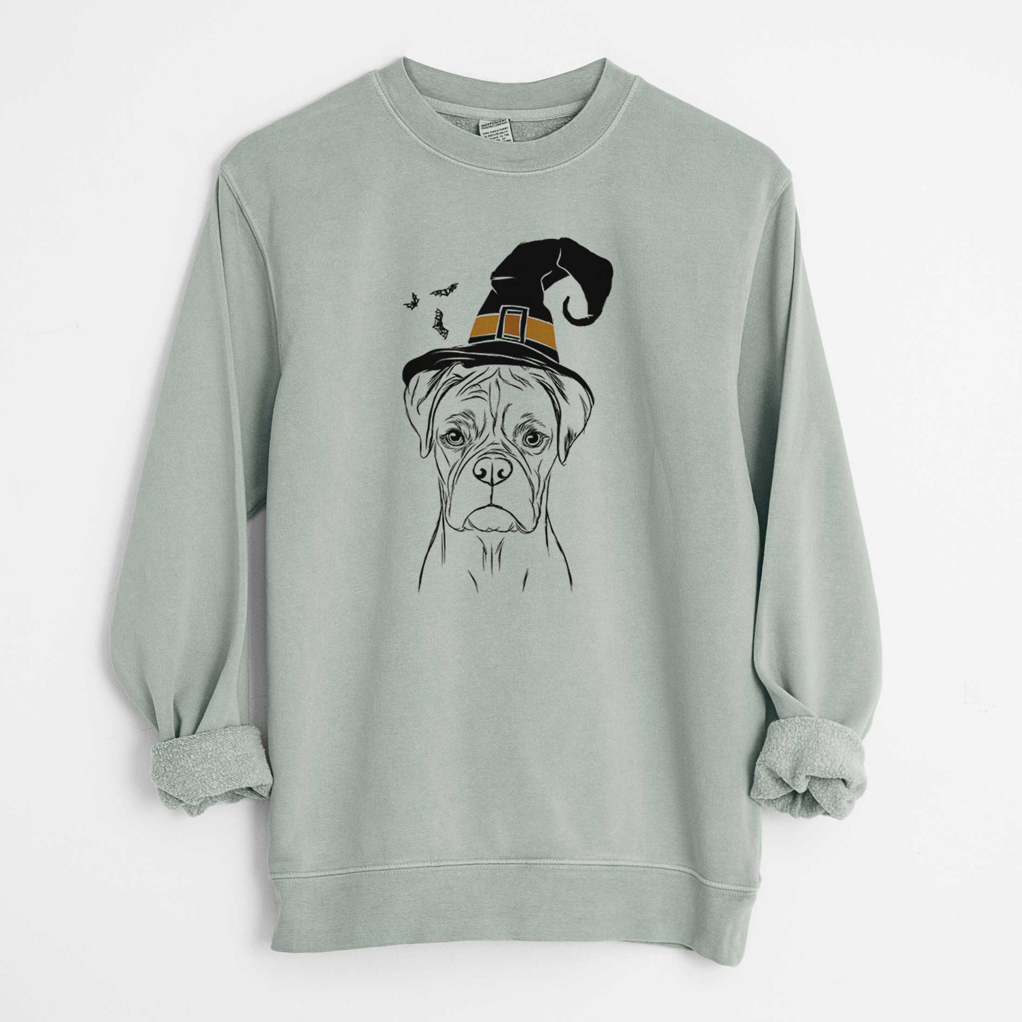 Witch Reese the Boxer - Unisex Pigment Dyed Crew Sweatshirt