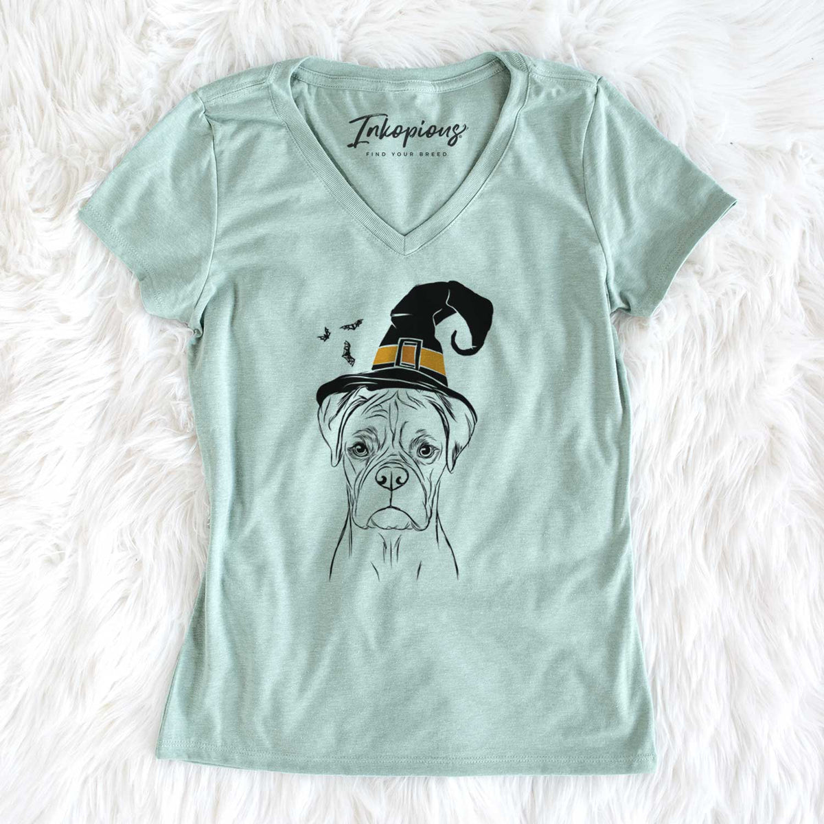 Witch Reese the Boxer - Women's V-neck Shirt