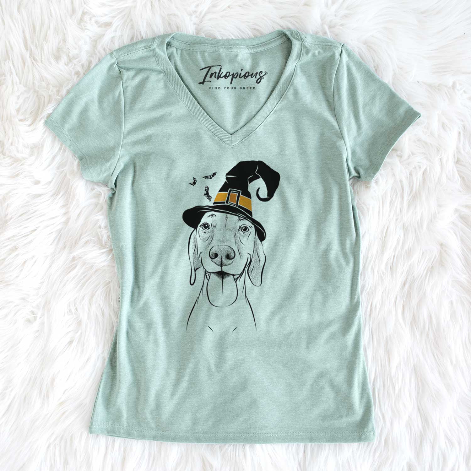 Witch Remington the Vizsla - Women's V-neck Shirt