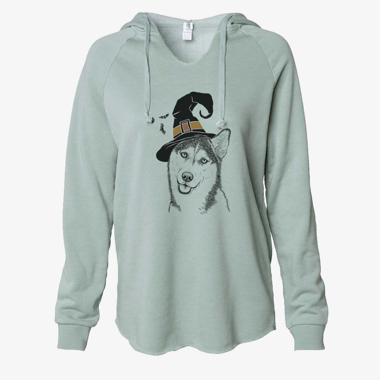 Witch Remmie the Siberian Husky - Cali Wave Hooded Sweatshirt