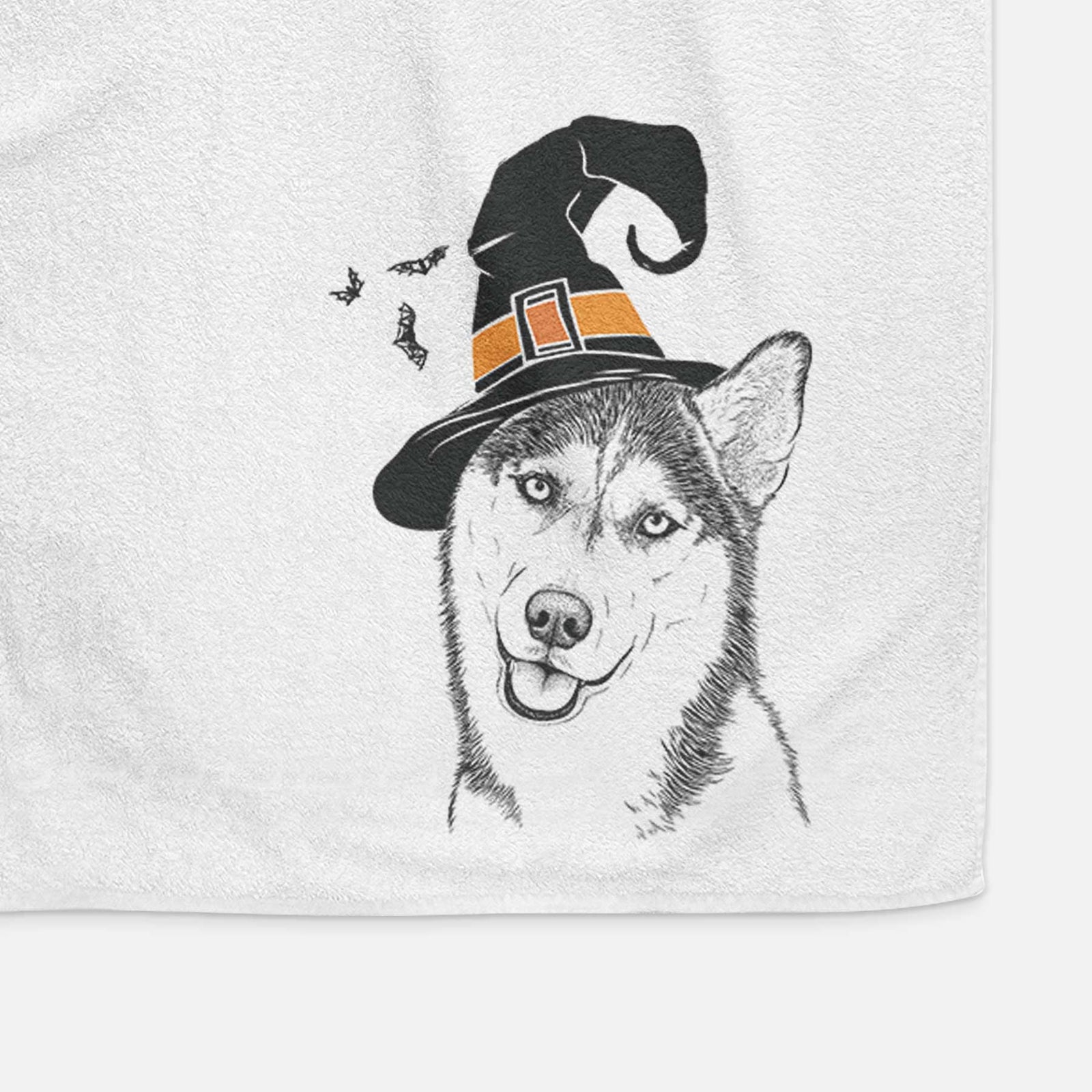 Remmie the Siberian Husky Decorative Hand Towel