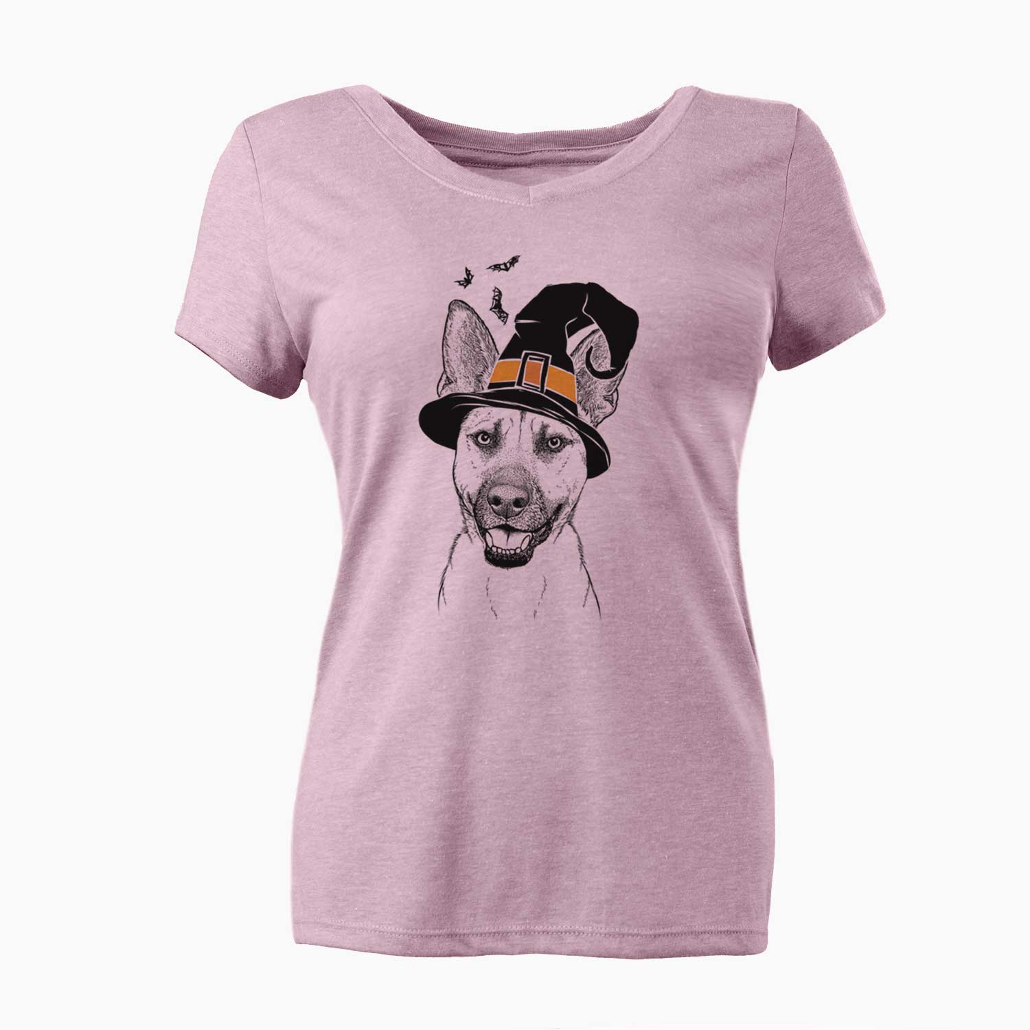 Witch Remus the German Shepherd Mix - Women's V-neck Shirt