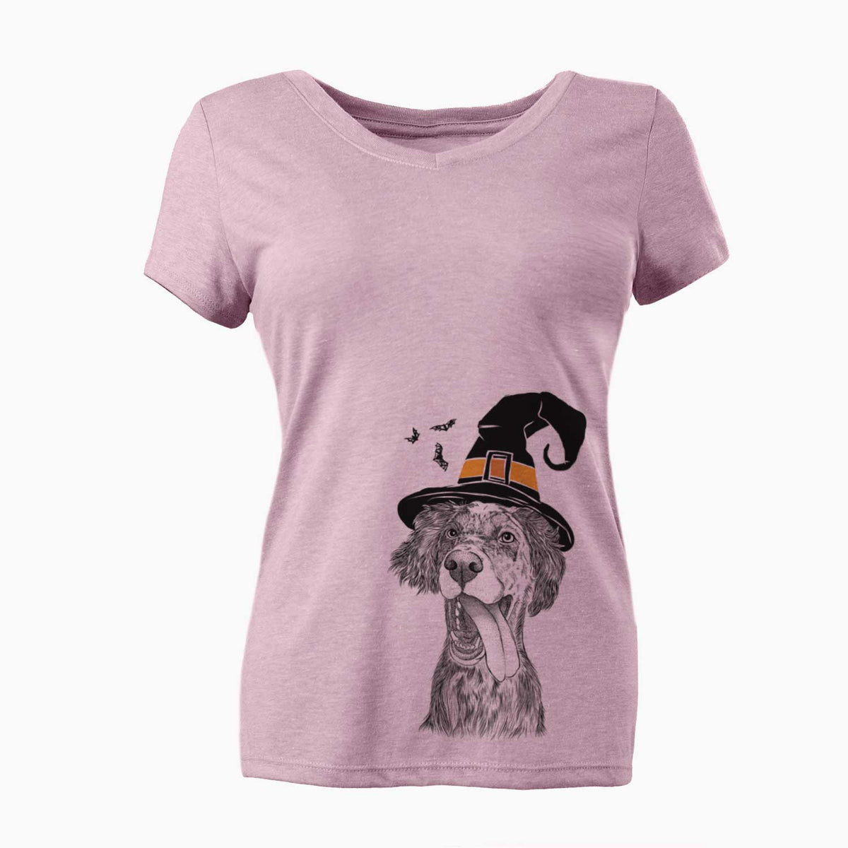 Witch Renly the English Setter - Women's V-neck Shirt