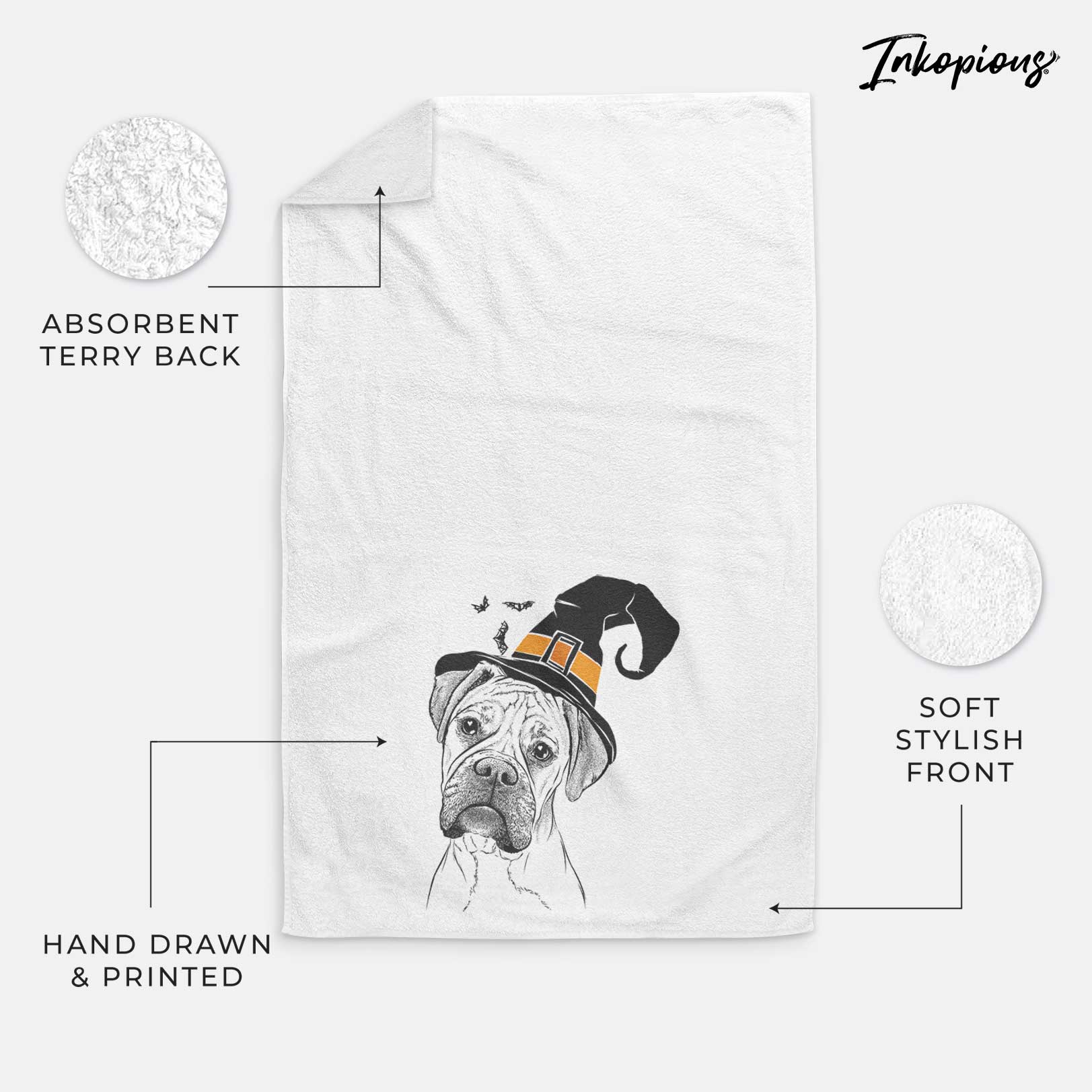 Reuby the Boxer Decorative Hand Towel