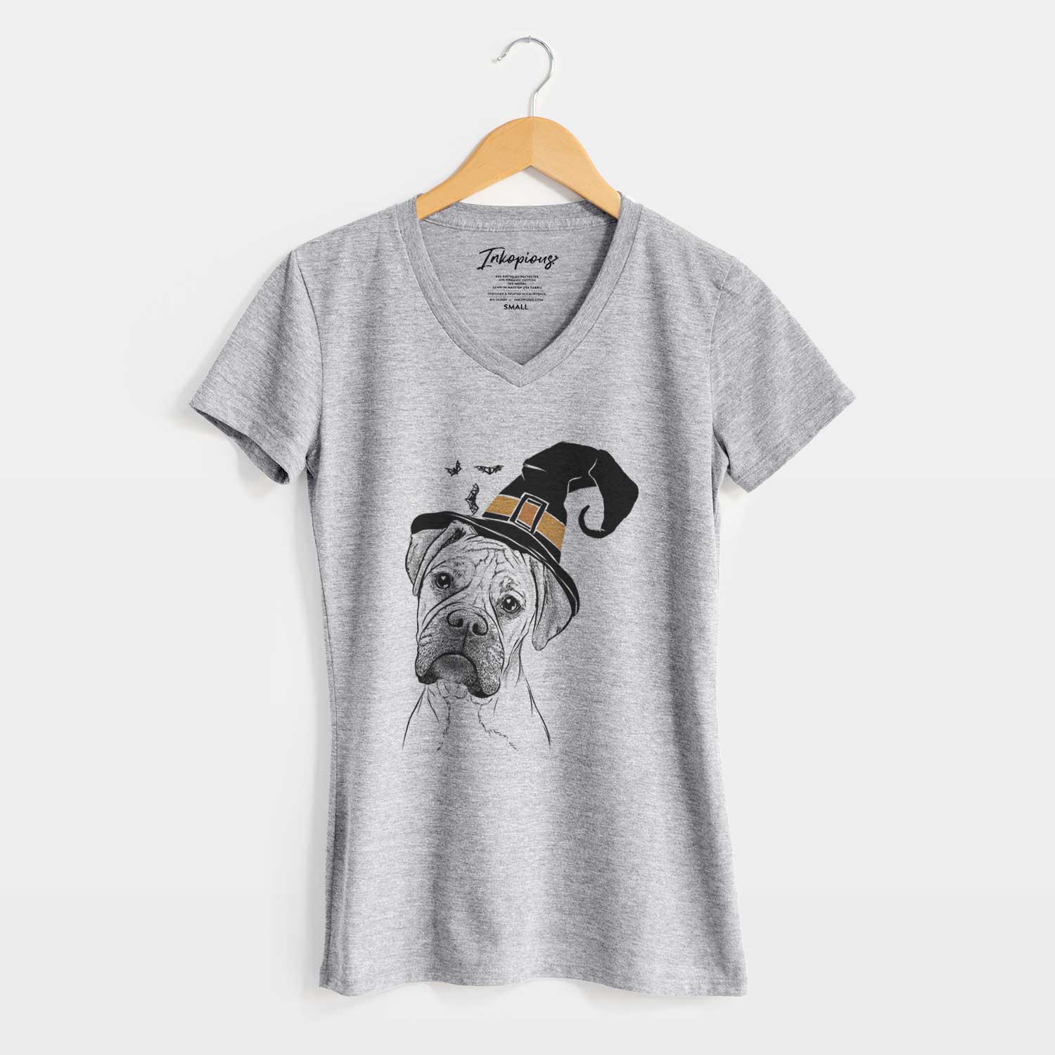Witch Reuby the Boxer - Women's V-neck Shirt