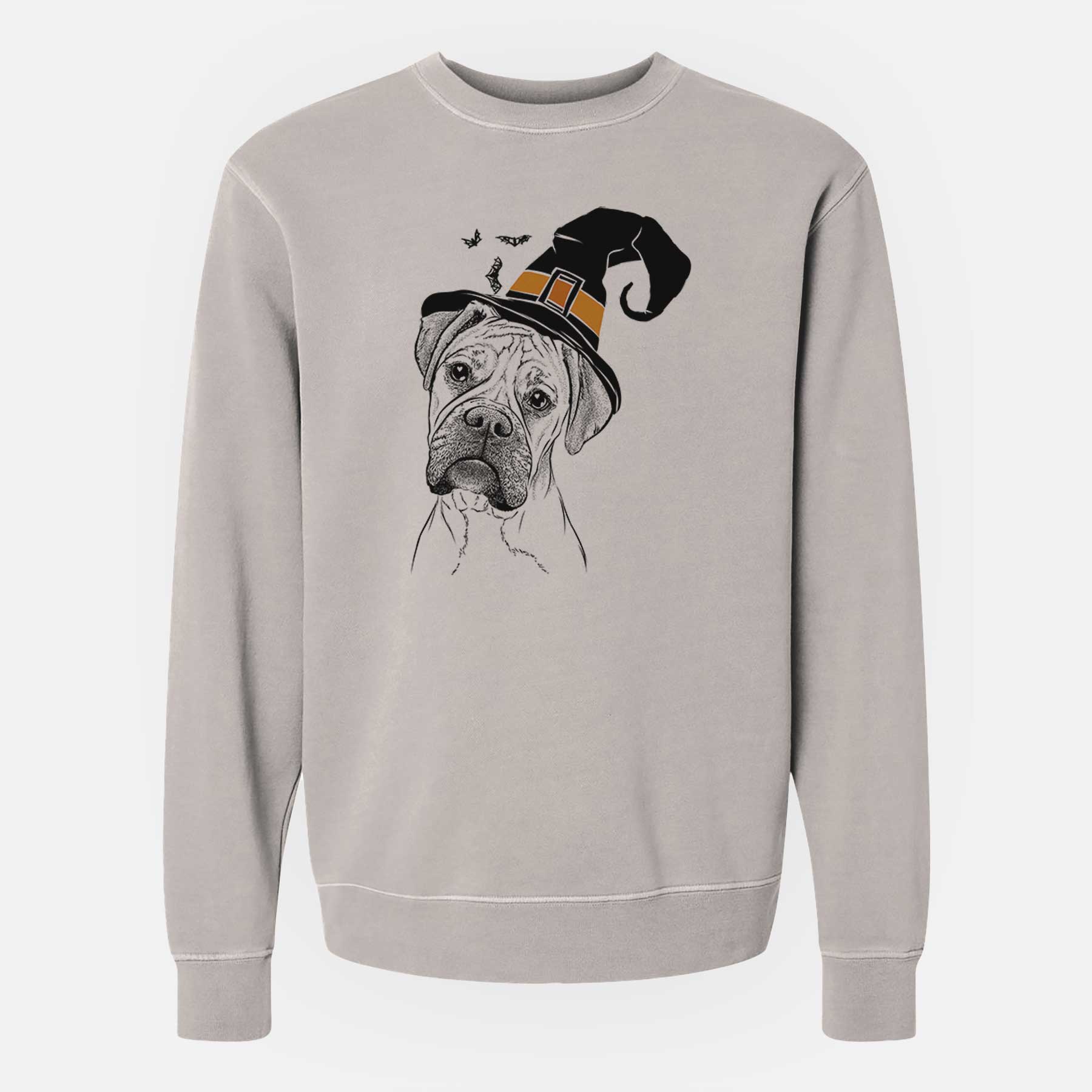 Witch Reuby the Boxer - Unisex Pigment Dyed Crew Sweatshirt