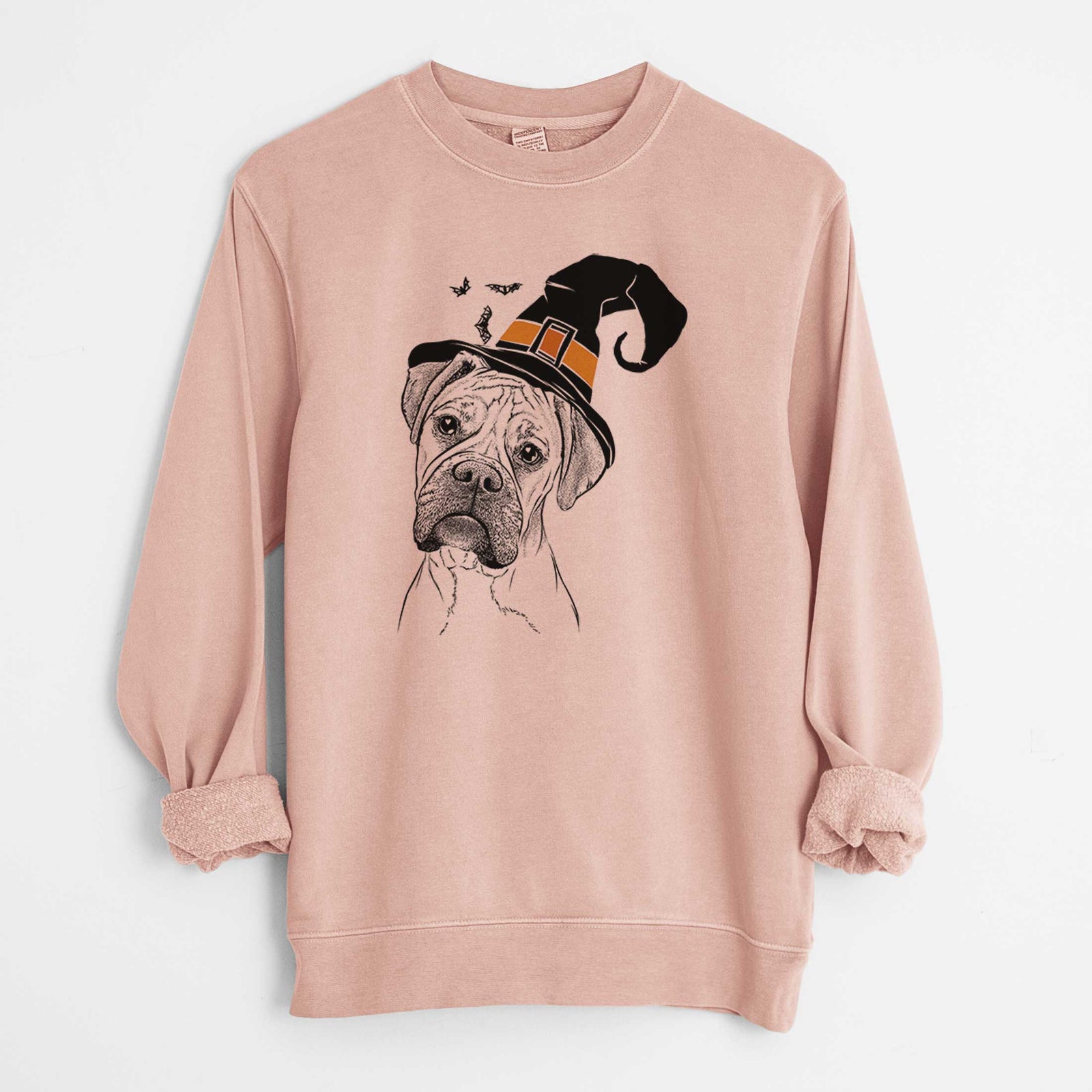 Witch Reuby the Boxer - Unisex Pigment Dyed Crew Sweatshirt