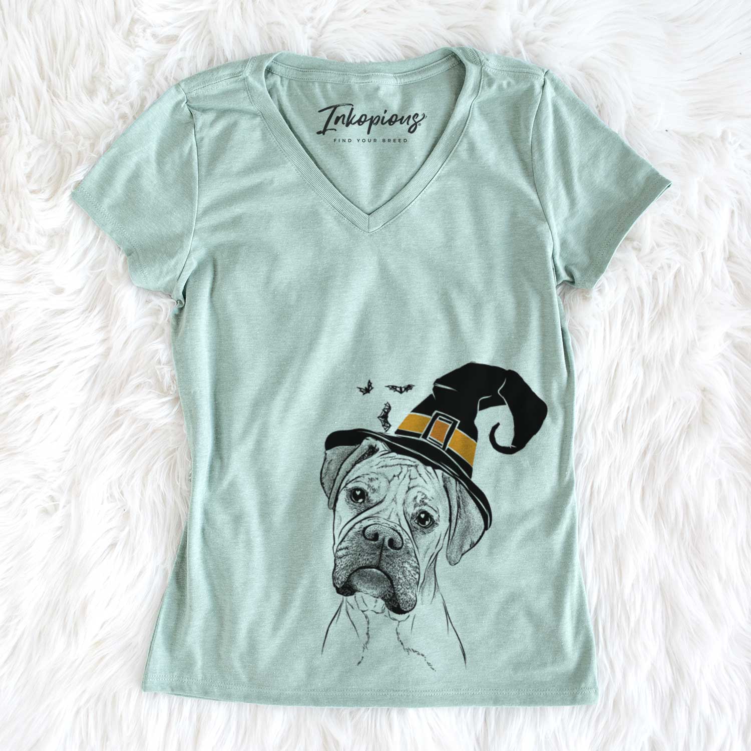 Witch Reuby the Boxer - Women's V-neck Shirt