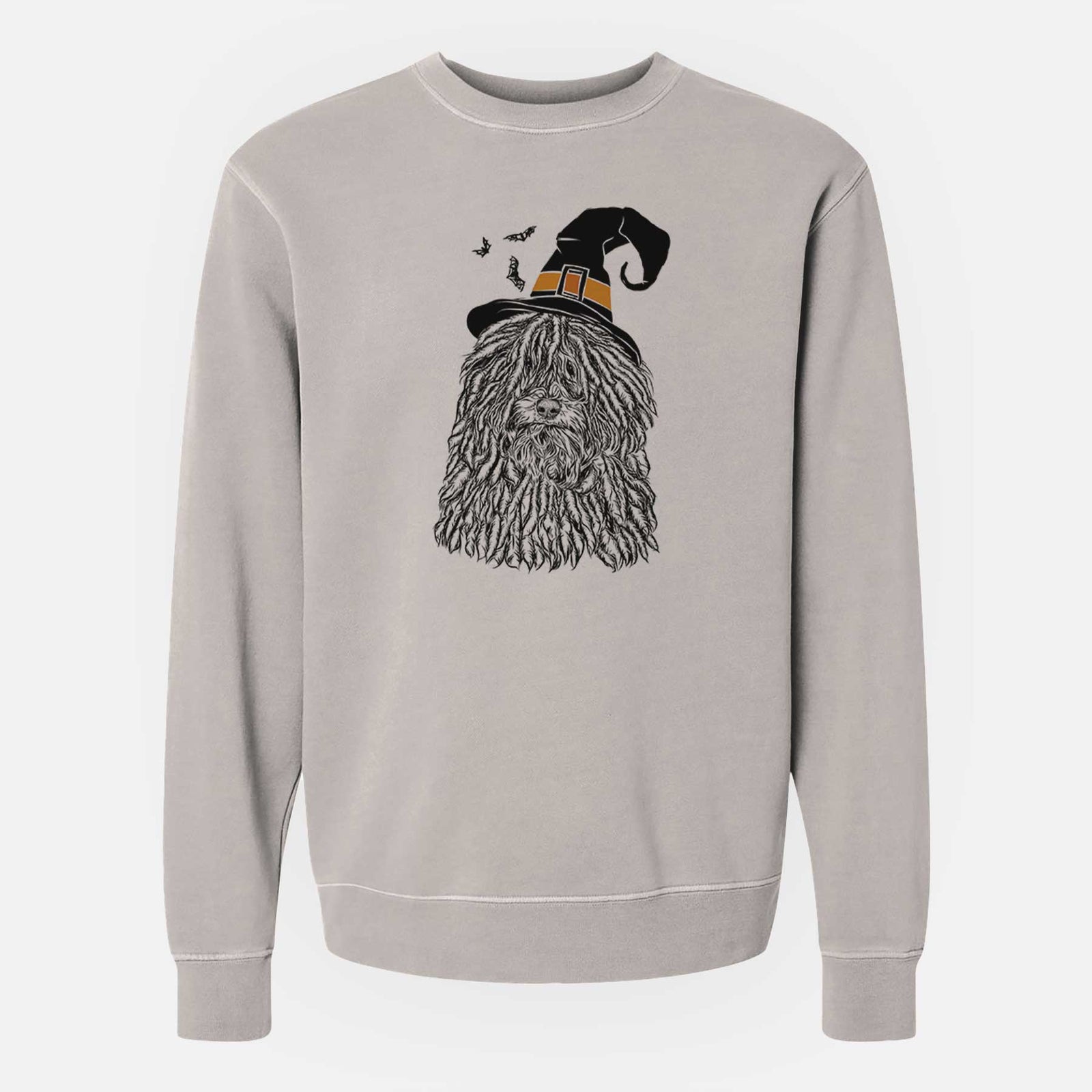 Witch Rezi the Puli - Unisex Pigment Dyed Crew Sweatshirt