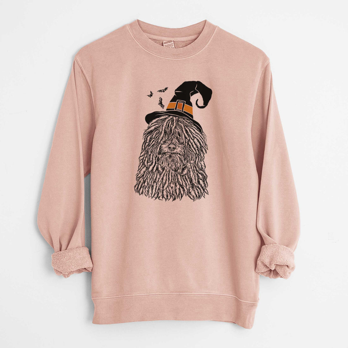 Witch Rezi the Puli - Unisex Pigment Dyed Crew Sweatshirt