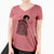 Witch Rezi the Puli - Women's V-neck Shirt