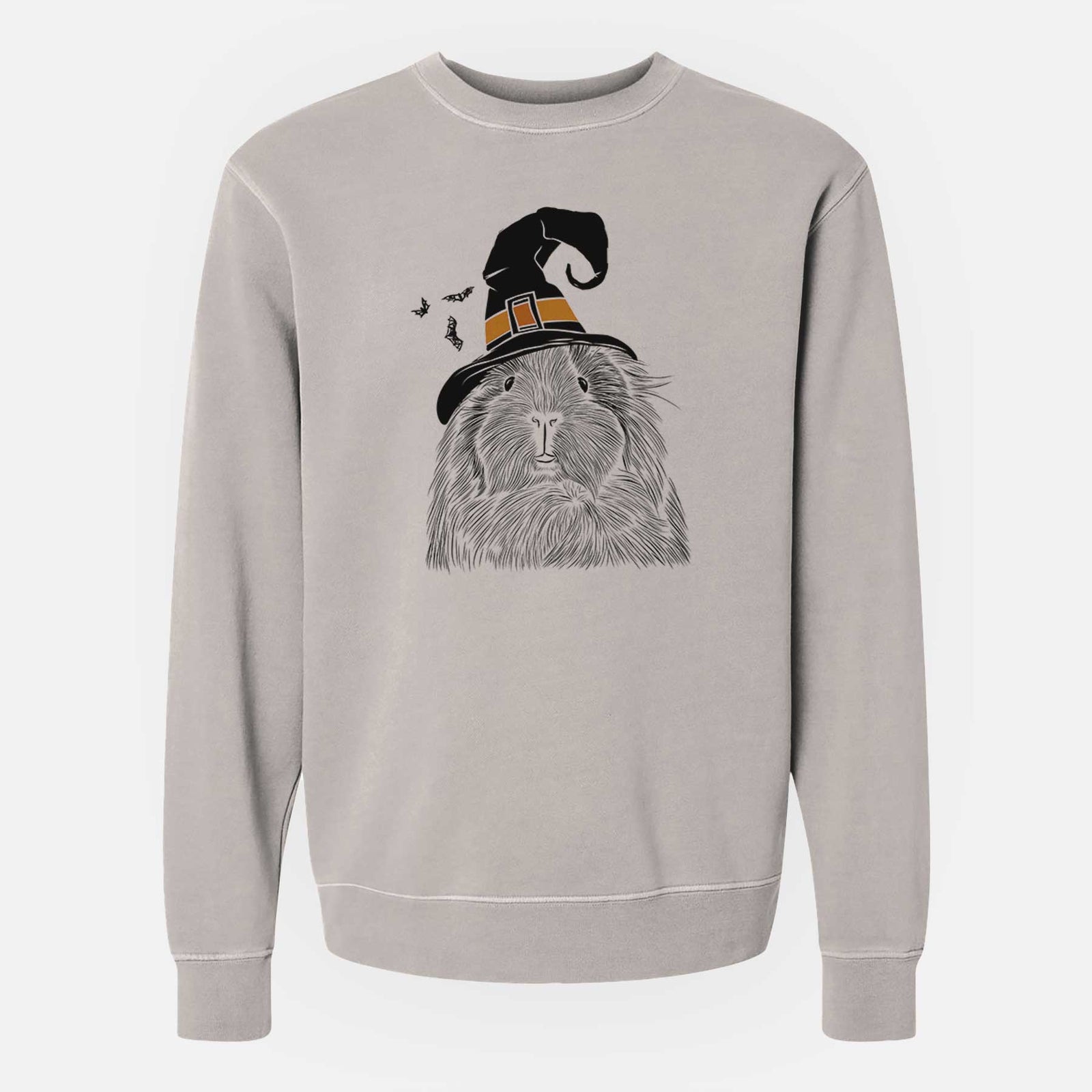 Witch Rhino the Guinea Pig - Unisex Pigment Dyed Crew Sweatshirt