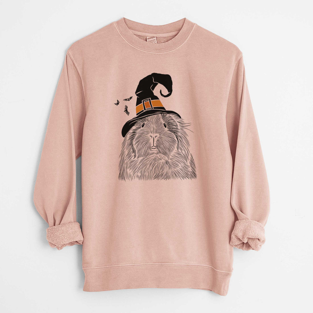 Witch Rhino the Guinea Pig - Unisex Pigment Dyed Crew Sweatshirt