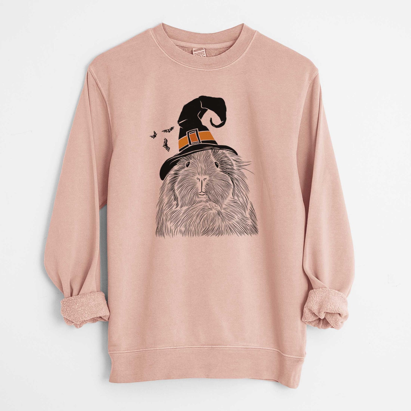 Witch Rhino the Guinea Pig - Unisex Pigment Dyed Crew Sweatshirt