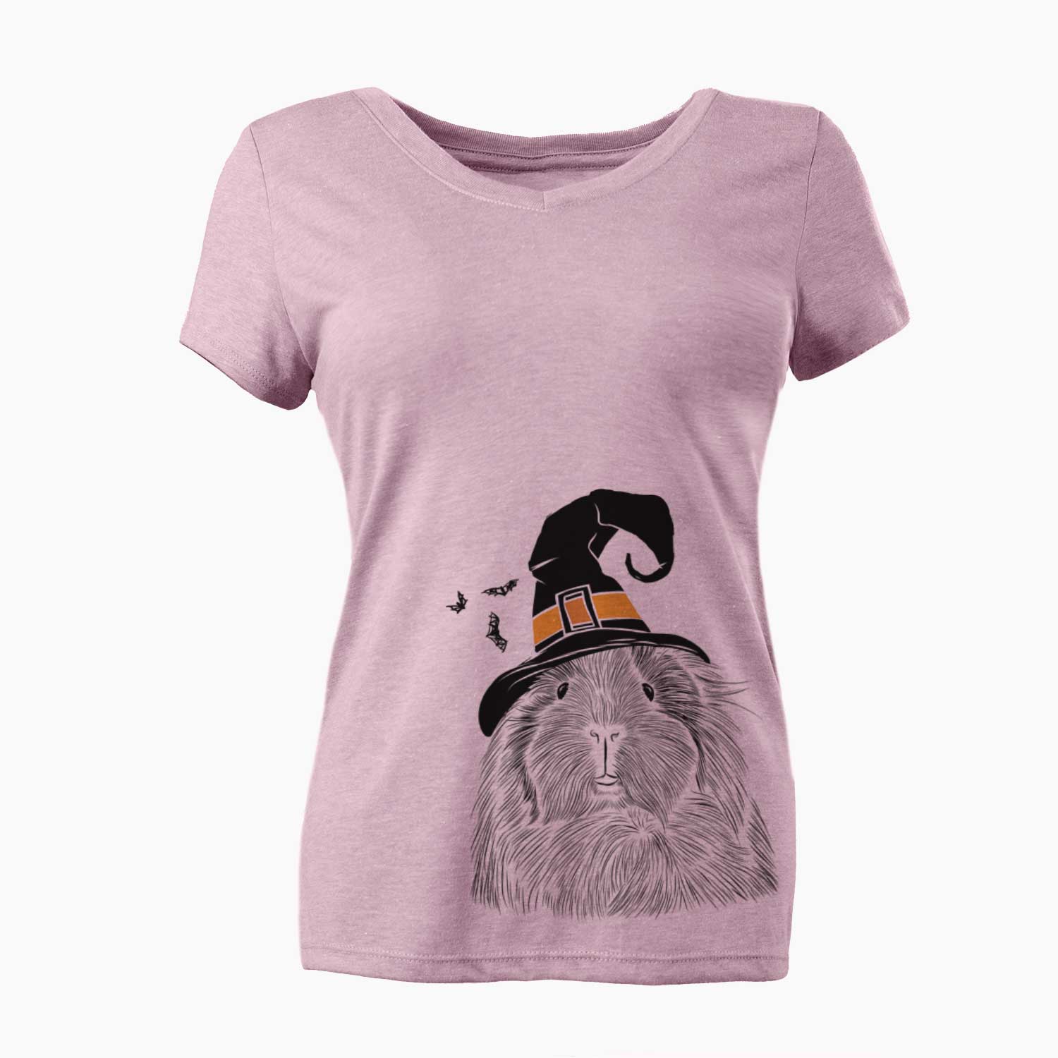 Witch Rhino the Guinea Pig - Women's V-neck Shirt