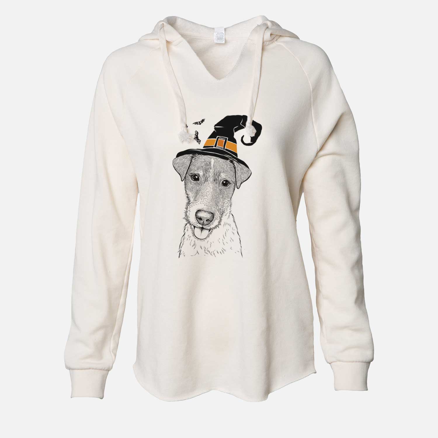 Witch Rider the Parson Russell Terrier - Cali Wave Hooded Sweatshirt