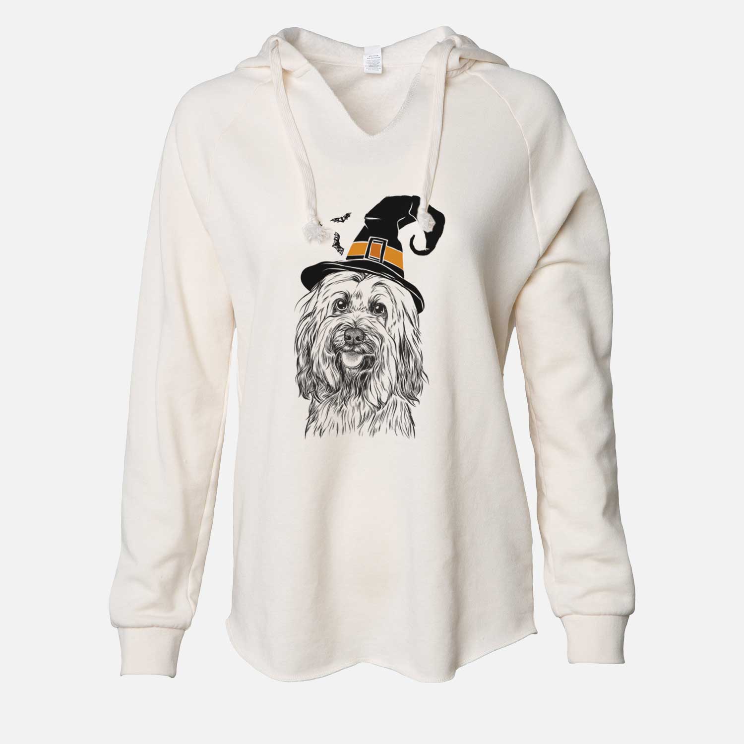 Witch Rime the Tibetan Terrier - Cali Wave Hooded Sweatshirt