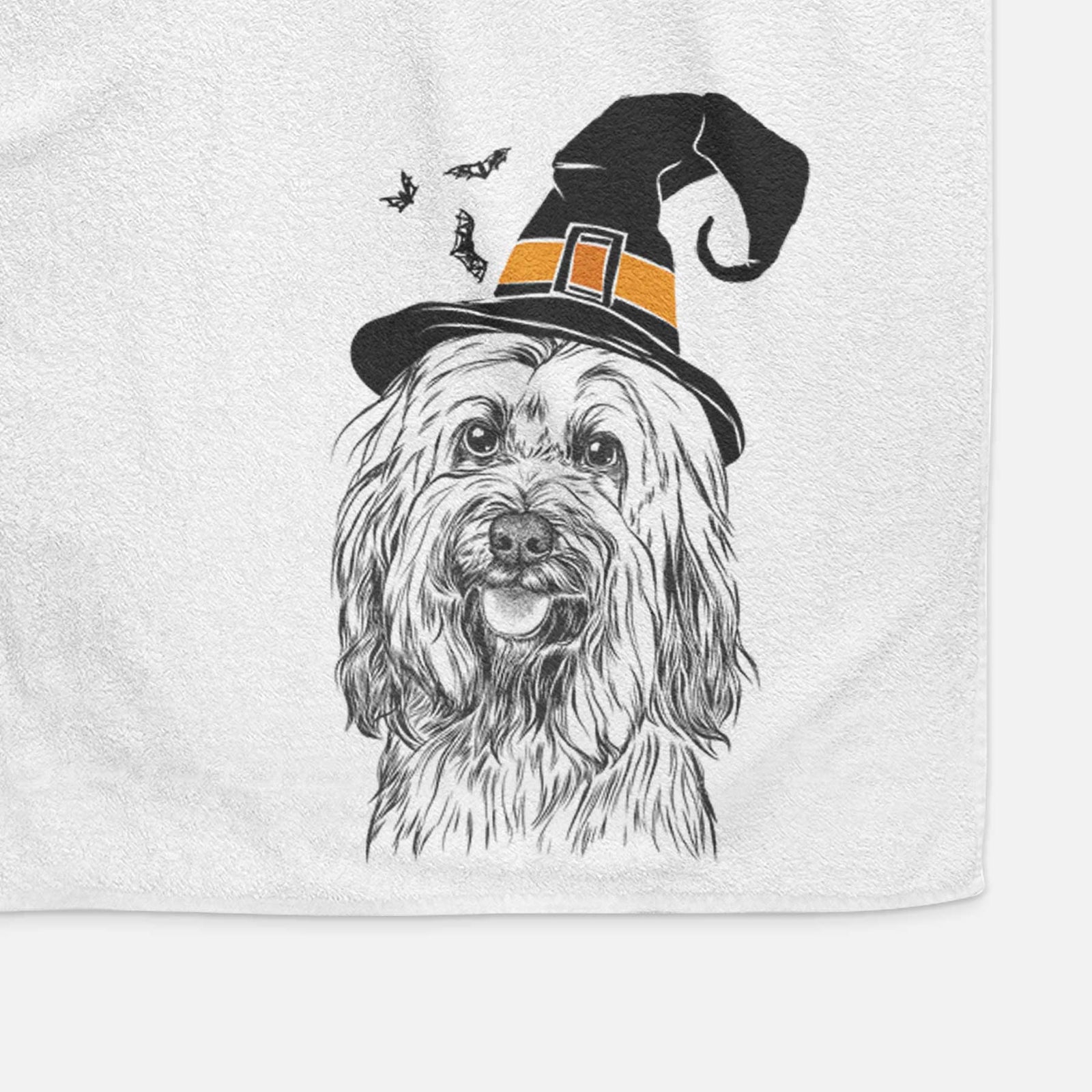 Rime the Tibetan Terrier Decorative Hand Towel