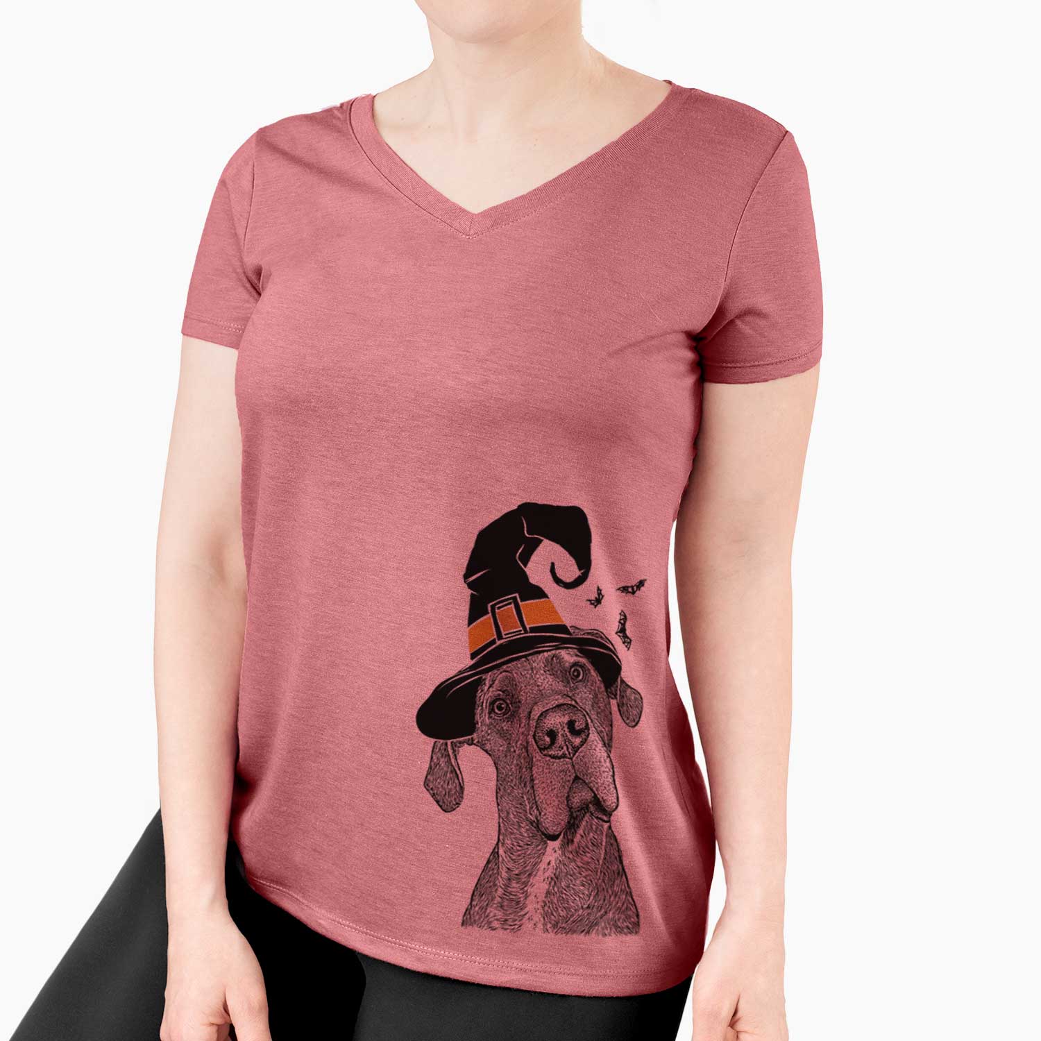 Witch River the Great Dane - Women's V-neck Shirt