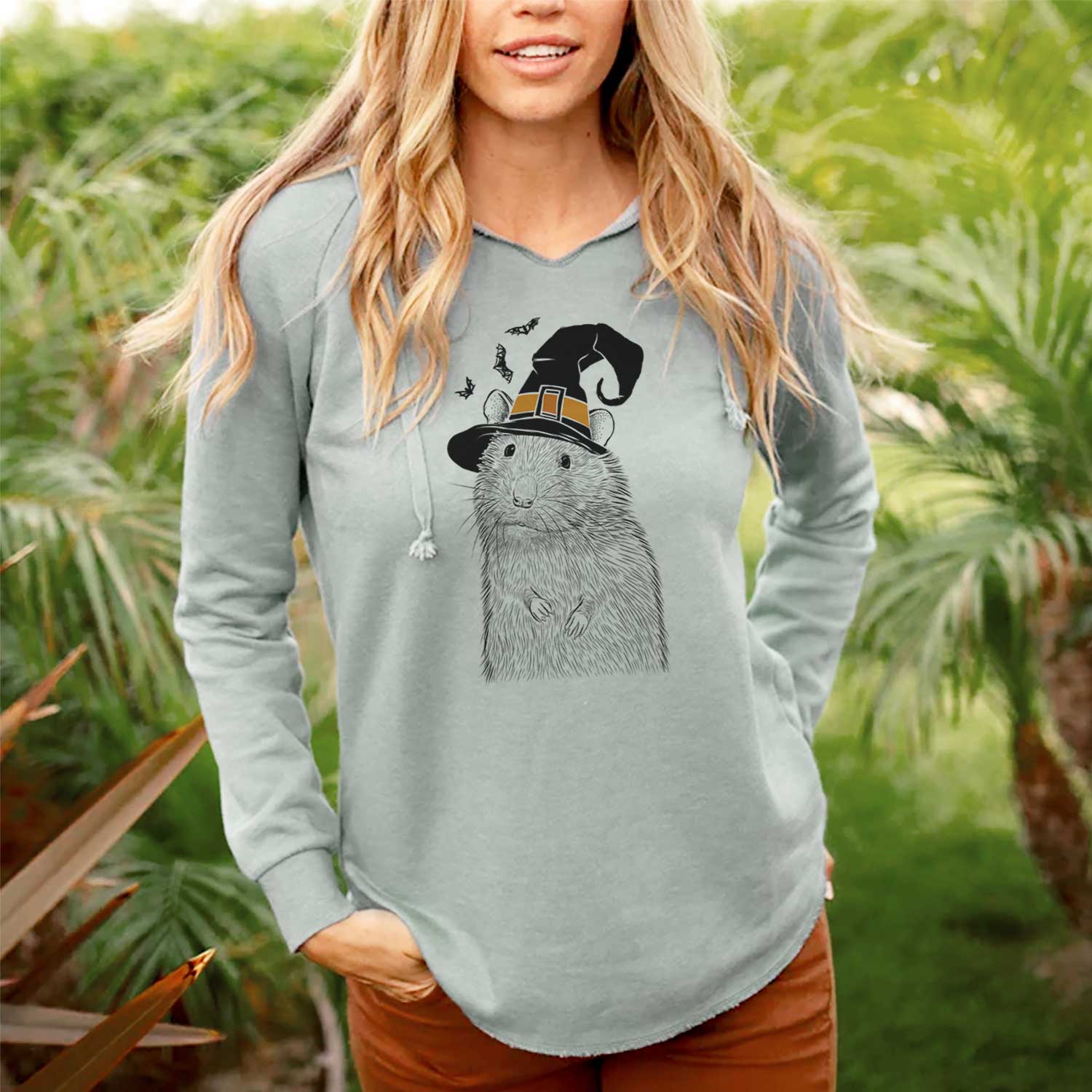 Witch Rizzo the Rat - Cali Wave Hooded Sweatshirt