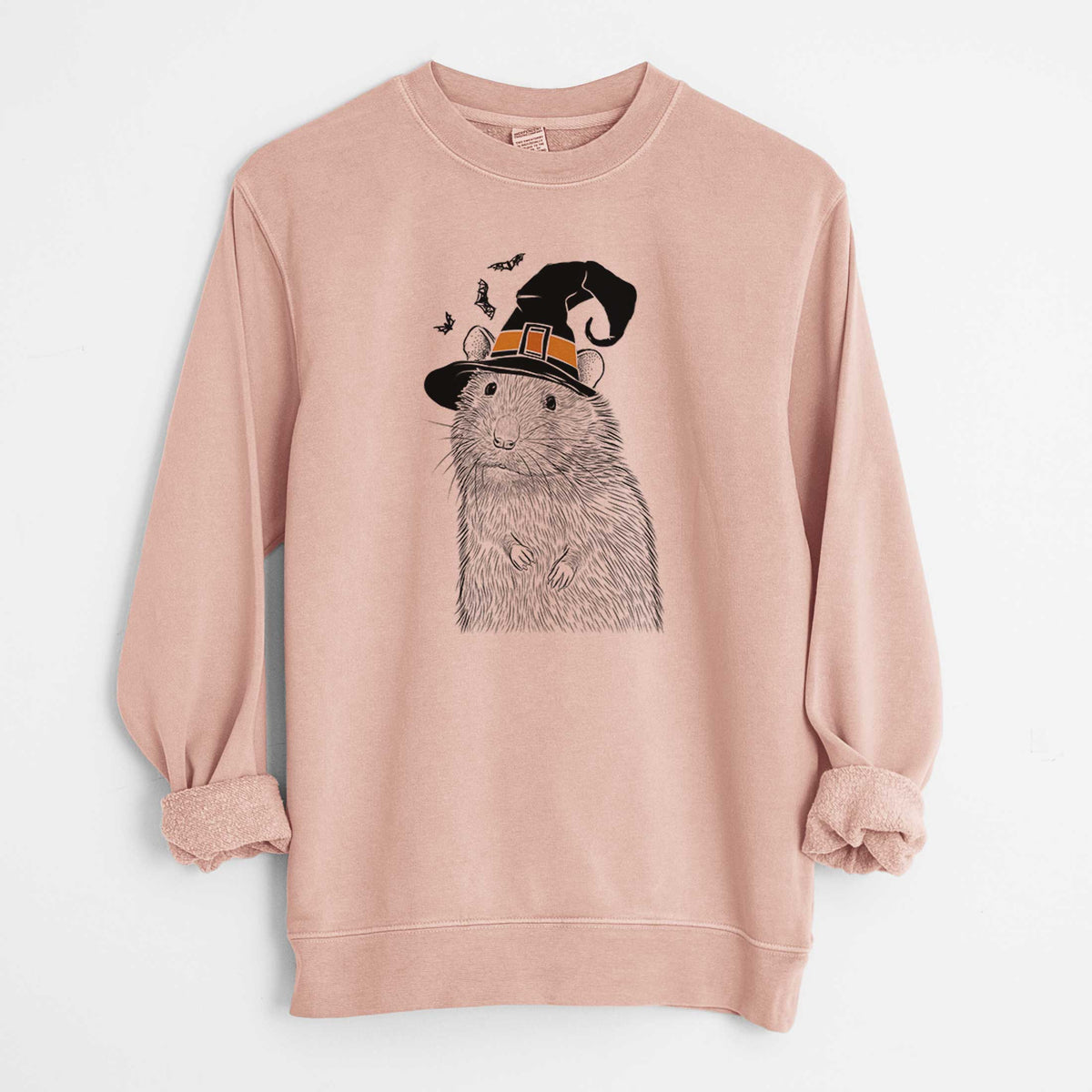 Witch Rizzo the Rat - Unisex Pigment Dyed Crew Sweatshirt