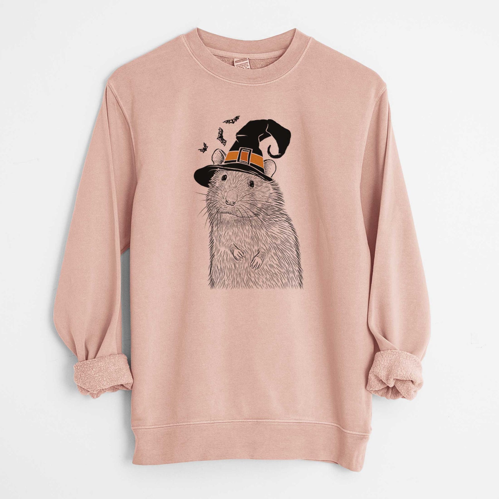 Witch Rizzo the Rat - Unisex Pigment Dyed Crew Sweatshirt