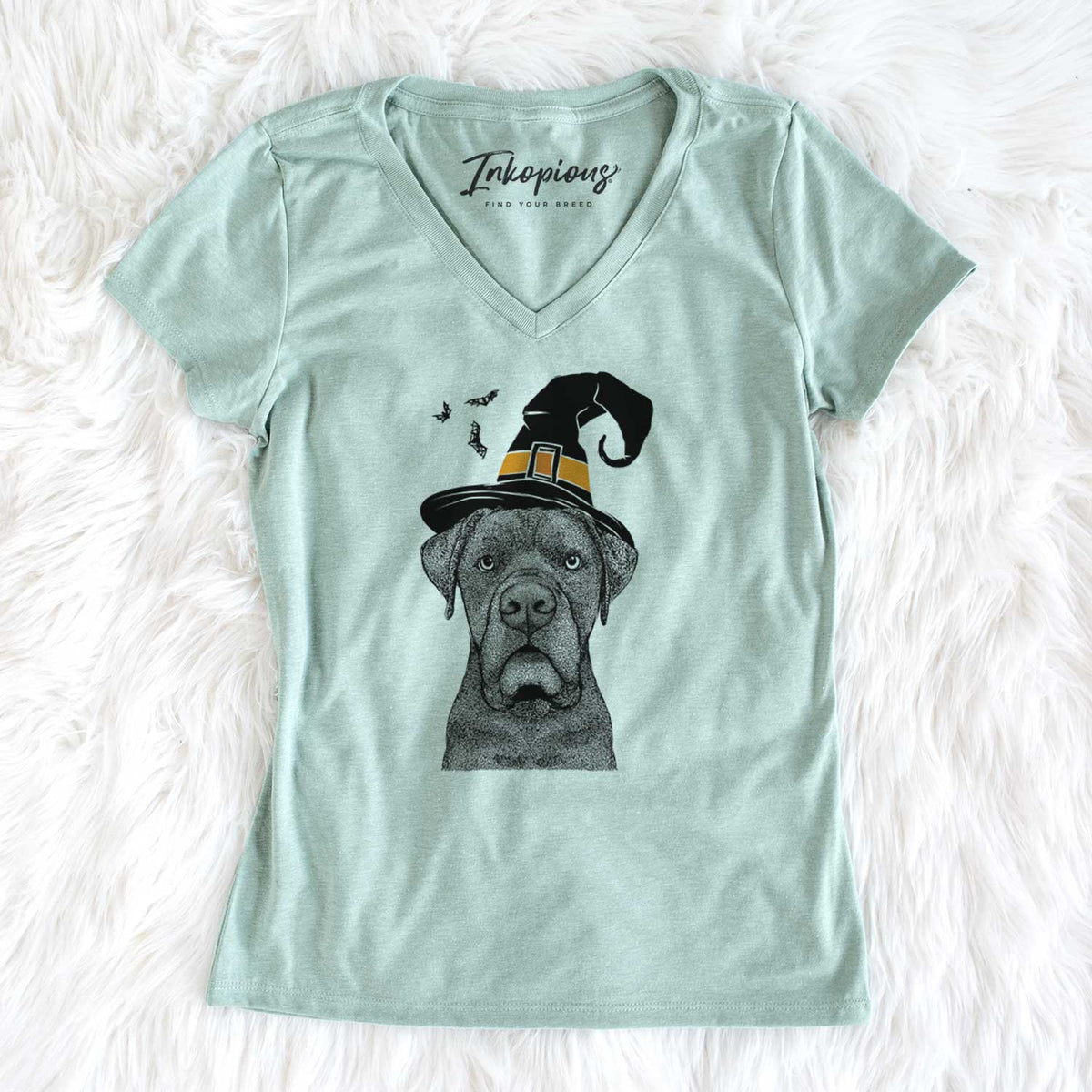Witch Rocco the Cane Corso - Women's V-neck Shirt